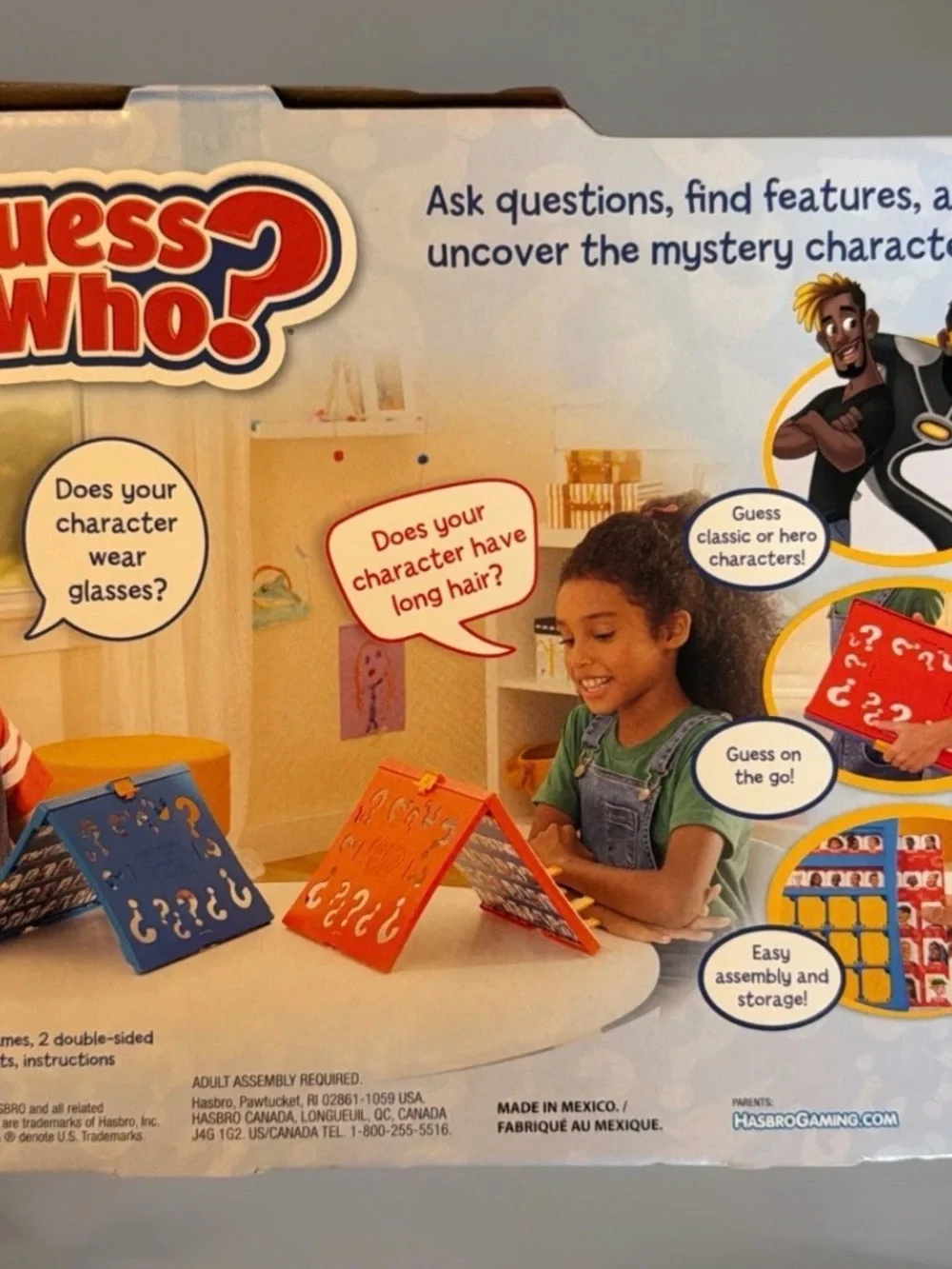 Hasbro Guess Who? Board Game - Red & Blue
